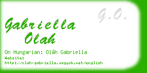 gabriella olah business card