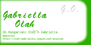 gabriella olah business card